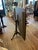 Yellow Industrial Salvaged Tilt Top Wood Work Table With Iron Base For Sale - Image 8 of 18