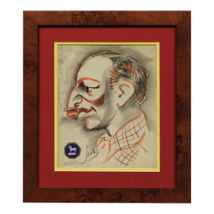 Mid 20th Century Tattersall Huntsman Traditional Charcoal Drawing