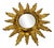 Gilded Wooden Sun Mirror For Sale