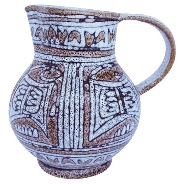 Glazed Ceramic Jug For Sale