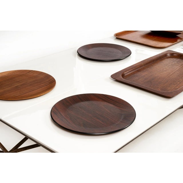 Mid-Century Modern Collection of Wood Serving Pieces For Sale - Image 3 of 13