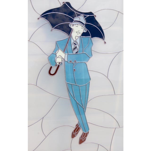 Vintage Movie-Inspired Stained Glass Style Art Panels – Marilyn Monroe, Fred Astaire, Ginger Rogers, Gene Kelly, Cyd Charisse For Sale - Image 11 of 18