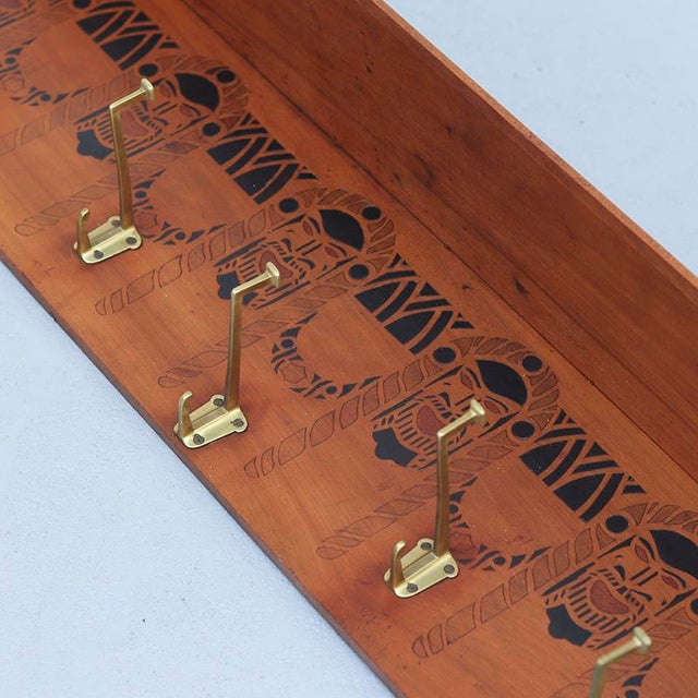 Amsterdam School Art Deco Folk Art Coat Rack, 1920s For Sale - Image 4 of 11