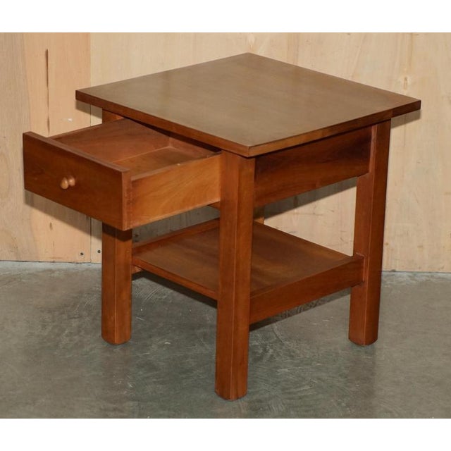Cherrywood Side Tables or Nightstands from Harrods London, Set of 2 For Sale - Image 11 of 18
