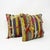 Mid-Century Modern Handwoven Turkish Kilim Rug Pillow Cover 24'' X 24'' - Set of Two For Sale - Image 3 of 4