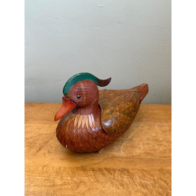 Vintage Shanghai Weave Woven Lidded Duck For Sale - Image 13 of 15