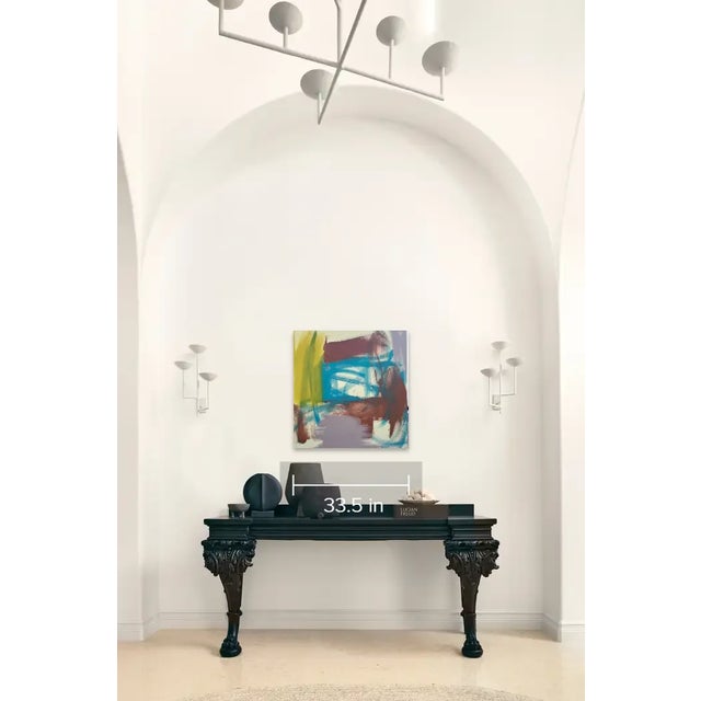 2020s Mirtha Moreno Mixed Media on Canvas Painting Titled “Brick n Mortar” 2023 For Sale - Image 5 of 11