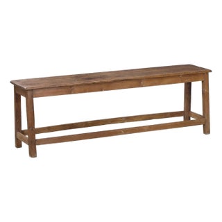 Vintage Indian Teakwood Bench For Sale