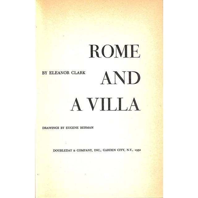 CLARK, Eleanor [315] pp. Doubleday & Company, Inc. 1952 8 1/4" x 5 7/8" Drawings by Eugene Berman In 1947 a young American...