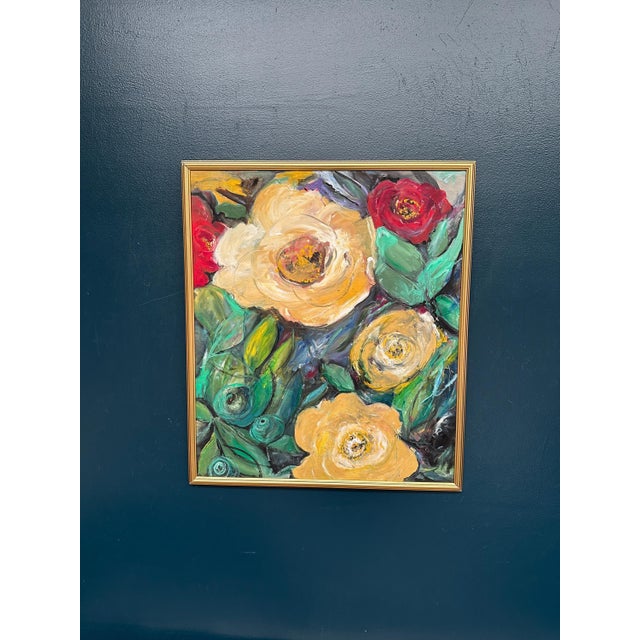 Inger Gremmel, Blommor (Flowers), 1950s, Oil on Panel, Framed For Sale - Image 15 of 18