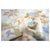 Afghan Sultanabad Master Wool 11x11 Ivory, Light Blue & Light Orange Handmade Round Area Rug #1143252 For Sale - Image 11 of 12