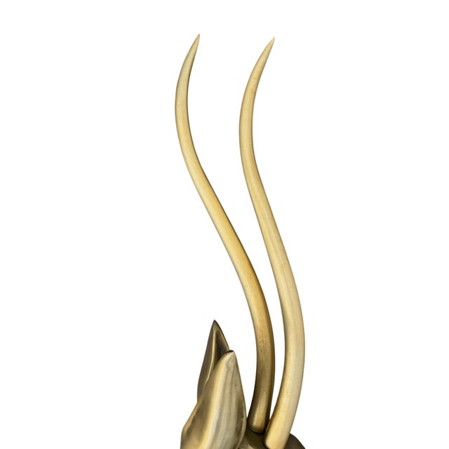 Large Pair of Mid-Century Modern Anodized Aluminum Gazelle Wall Sculptures by Pendergrast Products, San Francisco For Sale In Los Angeles - Image 6 of 9