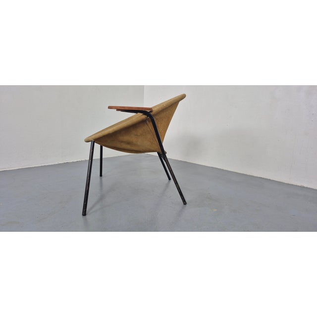 Sueded Balloon Chair by Hans Olsen for Lea Furniture, Denmark, 1950s For Sale - Image 10 of 18
