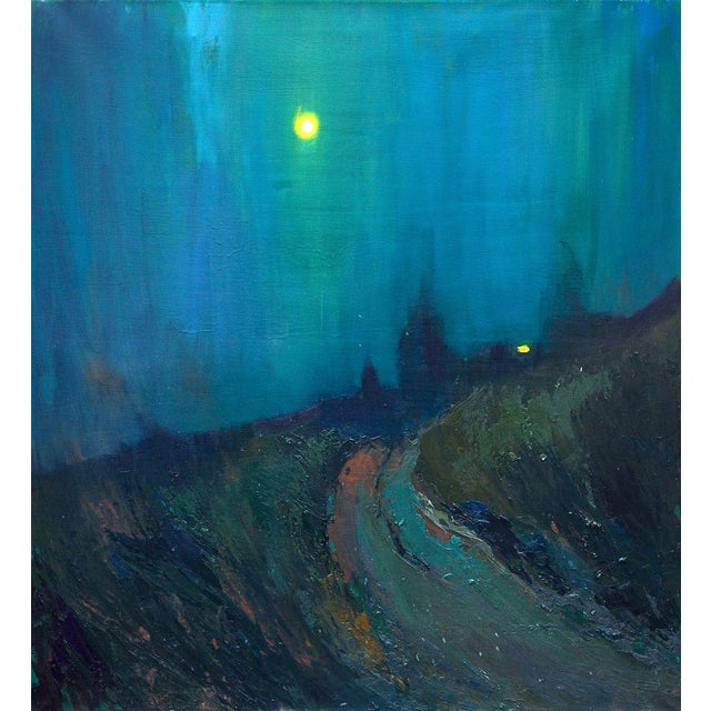 *** ABOUT THIS PAINTING *** * TITLE: ""Fog over the field"" * ARTISTS: Natalia Korf-Ivaniuk * SIZE: 120х130...