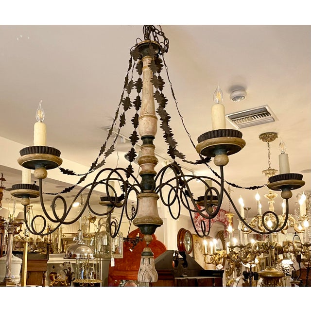 Formations Formations Furniture Company Italian Country Chandelier For Sale - Image 4 of 4