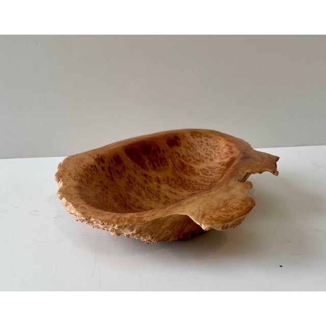 1990s Australian Eucalyptus Burl Wood Bowls Brutalism Style, a Pair For Sale - Image 5 of 12