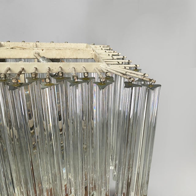 Mid-Century Modern Italian Murano Glass Chandelier attributed to Paolo Venini, 1950s For Sale - Image 17 of 18