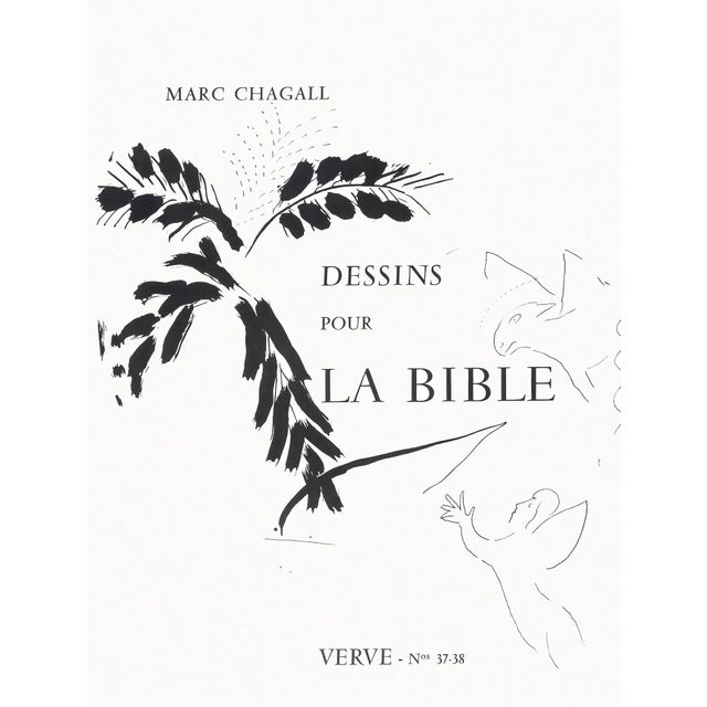 Marc Chagall 1960 Marc Chagall Héliogravure 5 "The Flood" From Dessins Pour La Bible For Sale - Image 4 of 4