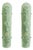 Hammered Green Graniglia Murano Glass Wall Sconces by Simoeng from Simoeng, Set of 2 For Sale