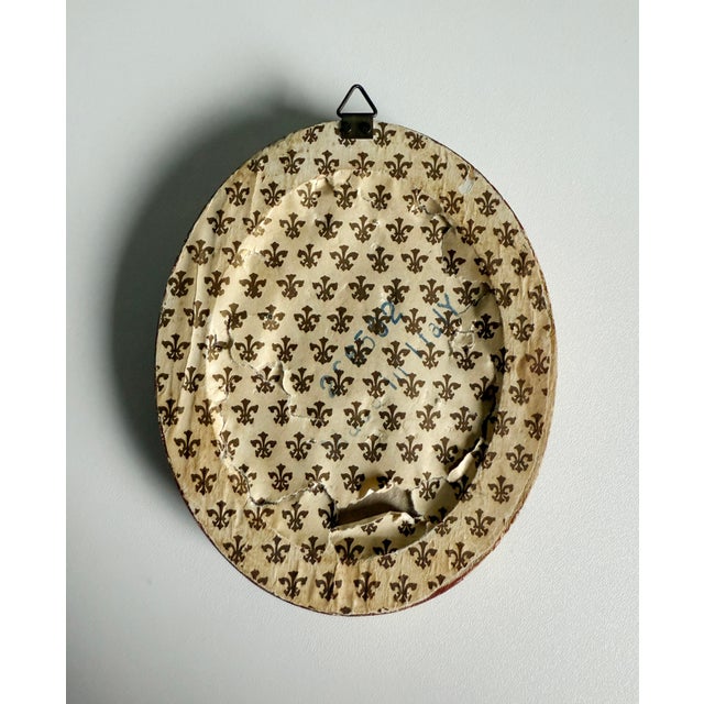 Glass Miniature Florentine Landscape in Gilt Frame For Sale - Image 7 of 7