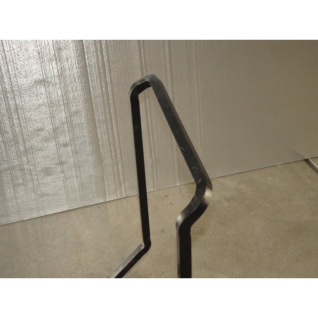 Spanish Style Black Iron Fireplace Log Rack ~ Firewood Holder For Sale - Image 4 of 10