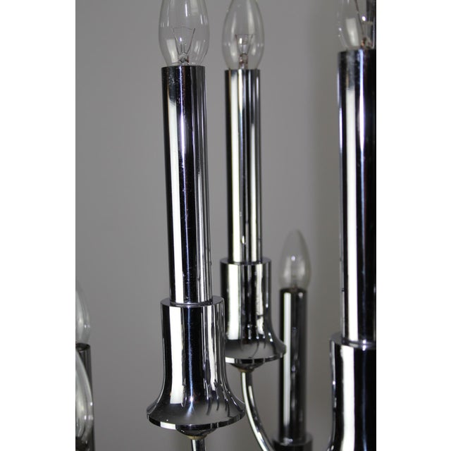 Chrome-Plated Chandelier, 1920s For Sale - Image 4 of 18