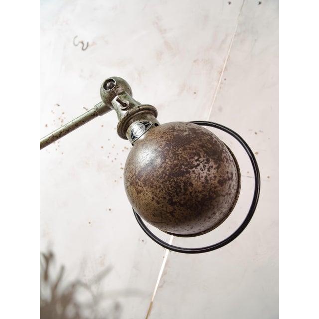 French Rustic Workshop Lamp on Brake Disc from Jieldé, 1950s For Sale - Image 6 of 18