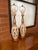 Wood Pair of Vintage Mid-Century Modern Pierced Ceramic Table Lamps With White Lava Glaze and Walnut Bases For Sale - Image 7 of 9