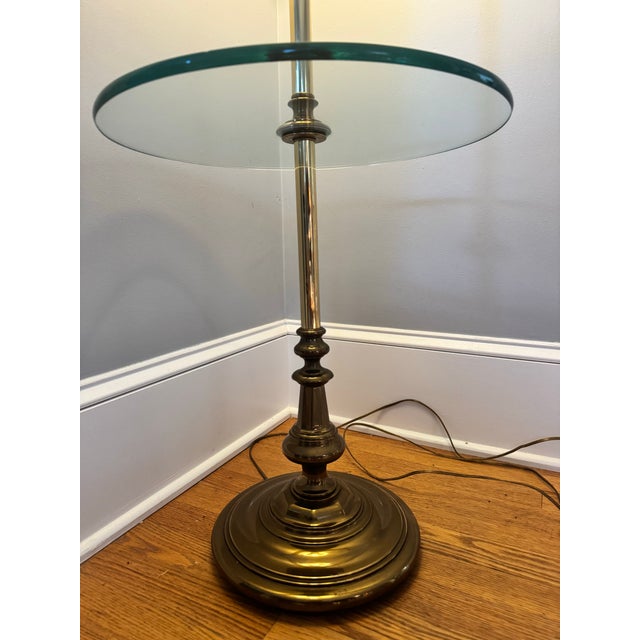 Mid 20th Century Vintage Brass Floor Lamp For Sale - Image 5 of 5
