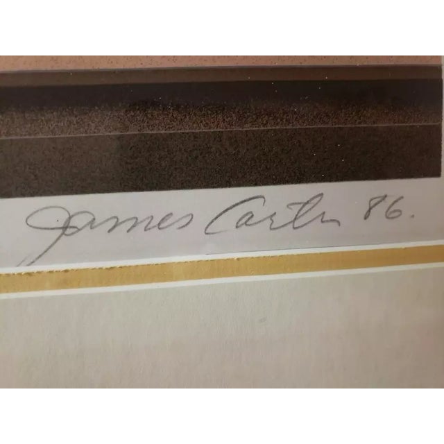 1980s "Toy Cow" Limited Edition #229/275 Framed Matted Signed Print James Carter 1986 For Sale - Image 5 of 6