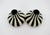 Bauhaus Era Velten Vordamm Art Deco Vase Pair in Black and White For Sale - Image 10 of 12