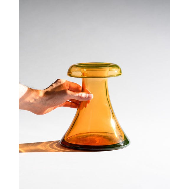 Vintage UV-Reactive Glass Vases by Cari Zalloni for WMF, 1970s, Set of 2 For Sale - Image 14 of 18