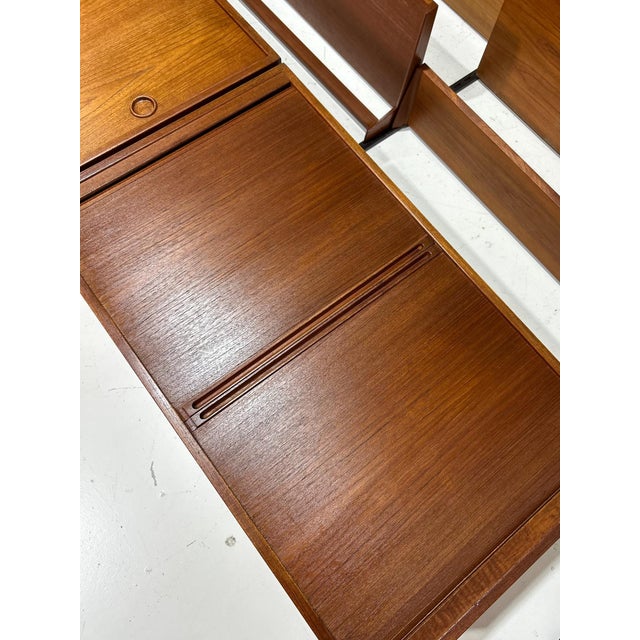 Modular Wall Unit in Teak by Kai Kristiansen for FM Møbler, Denmark, 1960s For Sale - Image 10 of 18