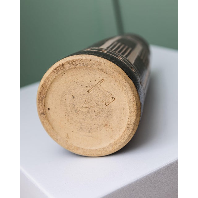 Brown Vintage Vase from VEB Coswig GDR Ceramics, 1970s For Sale - Image 8 of 12