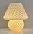 Glass Large Murano Mushroom Table Lamp in Soft Yellow Swirl Glass, 1970s For Sale - Image 7 of 16