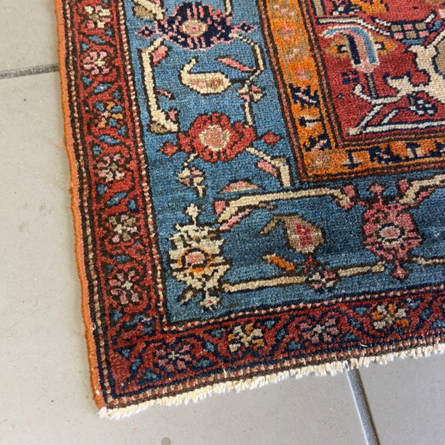 Mahal Rug with Floral Motif Exhibition Collection For Sale - Image 5 of 11