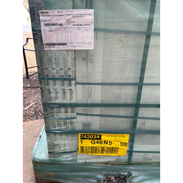 Industrial Imported Italian Tile - Florim La Roche Blanc Anticato - One Pallet Only! For Sale - Image 3 of 3