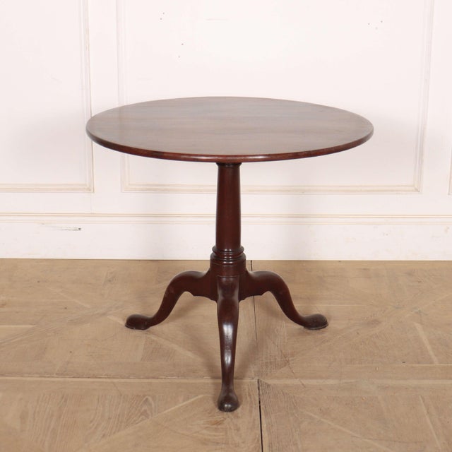 Wood English Tripod Table, 18th Century For Sale - Image 7 of 7