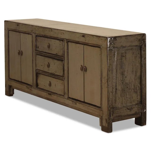 Large Grey Lacquer Buffet, 1920s For Sale - Image 4 of 6