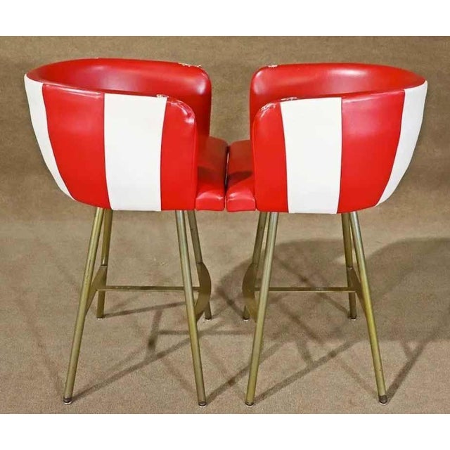Mid-Century Modern Mid 20th Century Six Tall Stools For Sale - Image 3 of 8