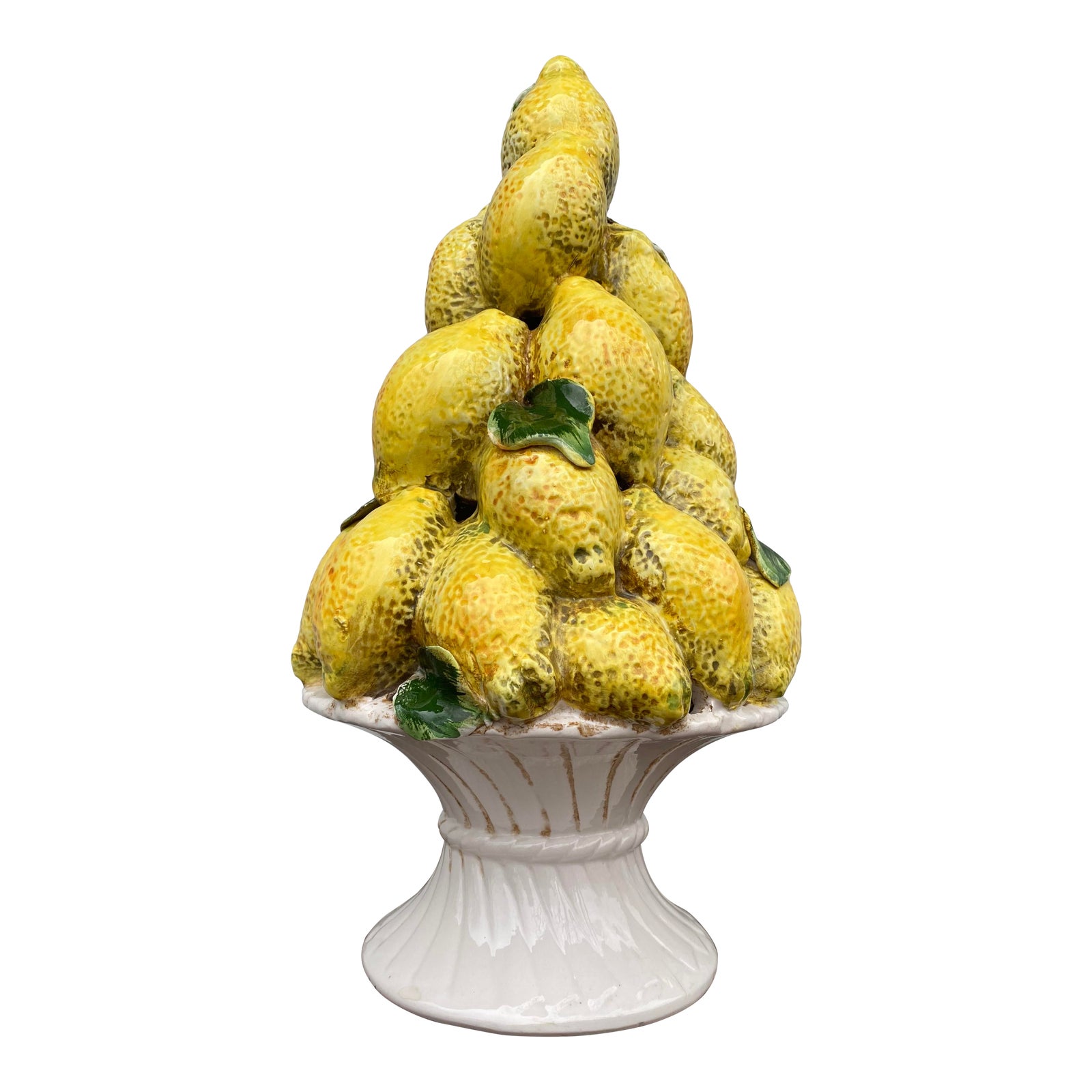 Italian Ceramic Lemon Topiary | Chairish