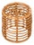 Rattan and Wicker Round Pouf Stool attributed to Tito Agnoli, Italy, 1960s For Sale