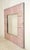 Traditional Handcrafted Antique Pink Tin Ceiling Square Mirror 46 X 46 In. For Sale - Image 3 of 6