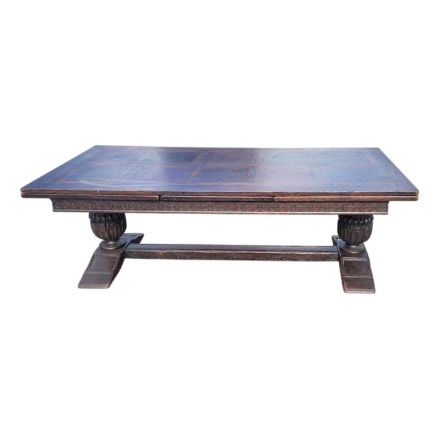 19th Century Jacobean Large Antique Refectory Dining Table For Sale