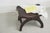 Spanish Revival Wooden and Woven Leather Ottoman, 1940s For Sale - Image 9 of 11