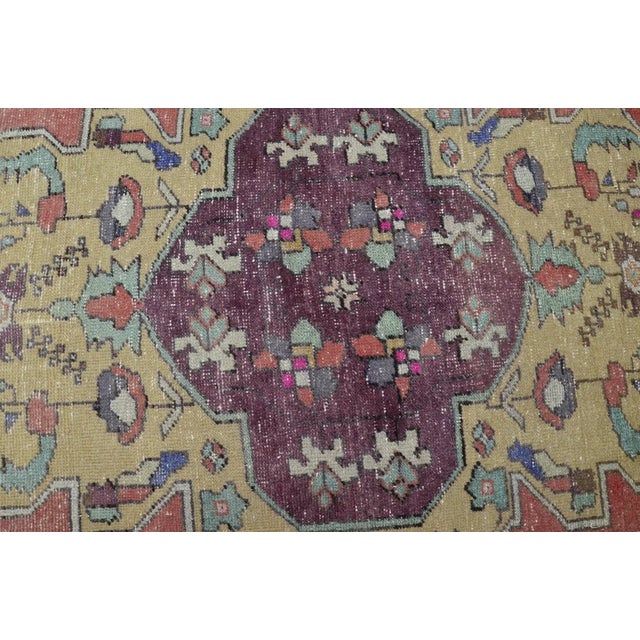 Oushak Vintage Kurdish Rug For Sale In Phoenix - Image 6 of 10