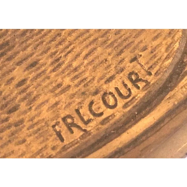 Inkwell Branches and Leaves of Hazelnut Trees in Gilt Bronze by Frecourt, 1890s For Sale - Image 6 of 7