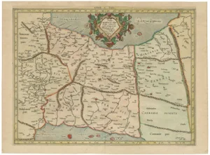 Mercators Ptolemaic Map of Ancient Assyria