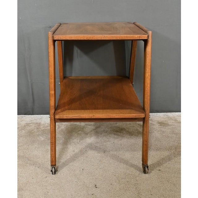 Oak Rolling Trolley, 1960 For Sale - Image 12 of 17