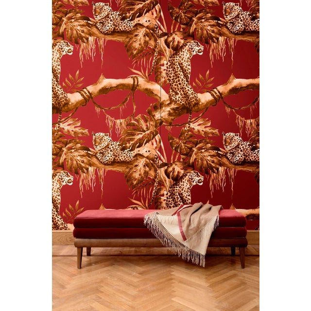 This decorative fabric comes in the form of boiserie over a wooden honeycomb panel measuring 135 cm by 200 cm tall. The...